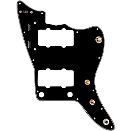 920d Custom Pre-Wired Pickguard for Jazzmaster with JMH-V Wiring Harness Black
