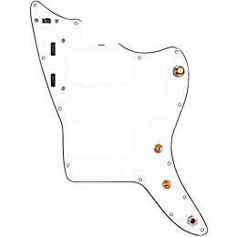 920d Custom Pre-Wired Pickguard for Jazzmaster with JMH-V Wiring Harness White