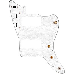 920d Custom Pre-Wired Pickguard for Jazzmaster with JMH-V Wiring Harness White Pearl