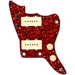 920D Custom JM Grit Loaded Pickguard for Jazzmaster With Aged White Pickups and Knobs and JMH-V Wiring Harness Tortoise