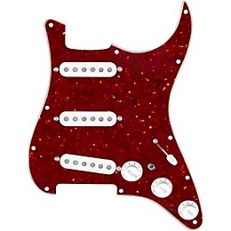 920d Custom Vintage American Loaded Pickguard for Strat With White Pickups and S7W-MT Wiring Harness Tortoise