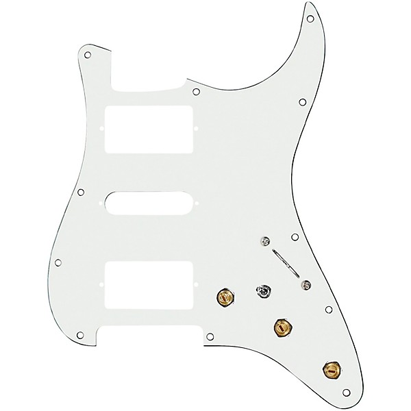 920d Custom HSH Pre-Wired Pickguard for Strat With S5W-HSH-BL Wiring Harness Parchment