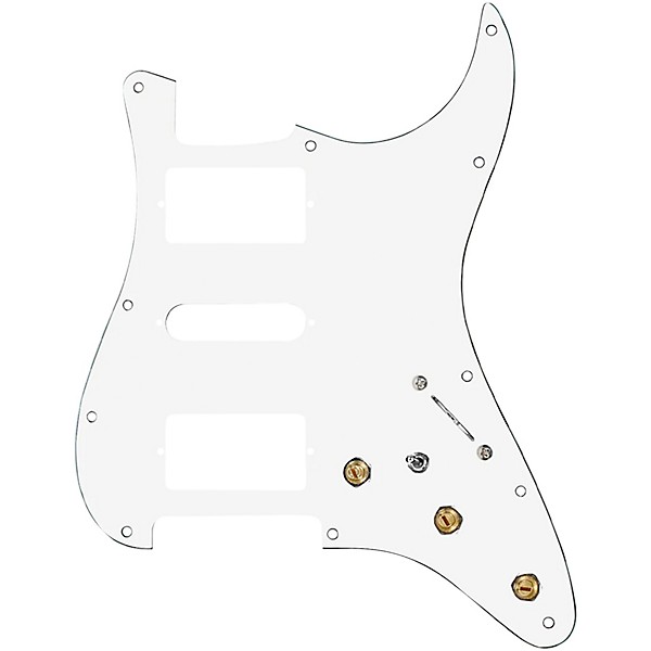 920d Custom HSH Pre-Wired Pickguard for Strat With S7W-HSH-MT Wiring Harness White