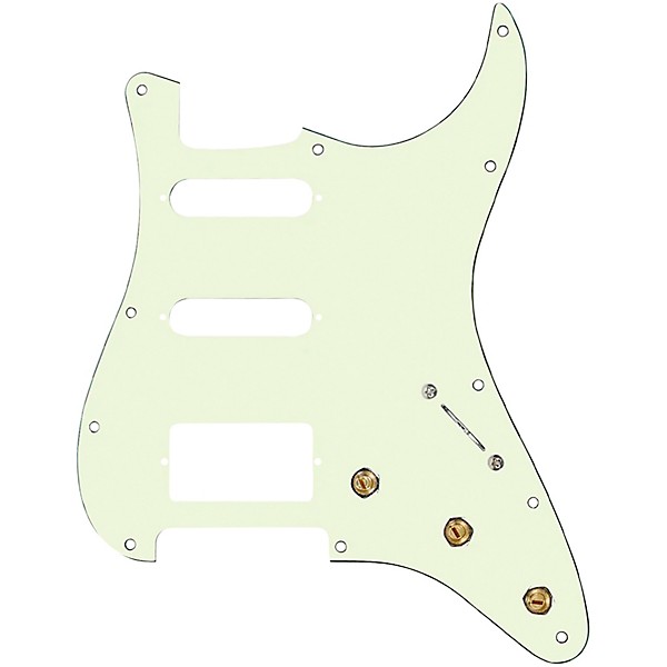 920d Custom HSS Pre-Wired Pickguard for Strat With S5W-HSS Wiring Harness Mint Green