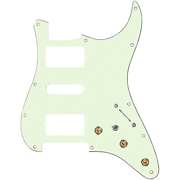 920d Custom HSH Pre-Wired Pickguard for Strat With S5W-HSH Wiring Harness Mint Green