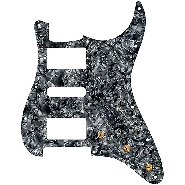 920d Custom HSH Pre-Wired Pickguard for Strat With S5W-HSH Wiring Harness Black Pearl