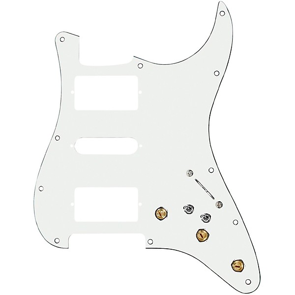 920d Custom HSH Pre-Wired Pickguard for Strat With S7W-HSH-2T Wiring Harness Parchment