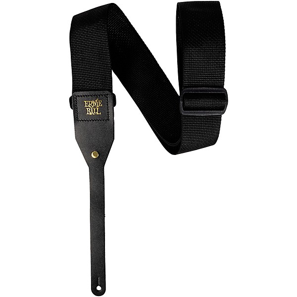 Ernie Ball Polypro Acoustic Guitar Strap Black 2 in.
