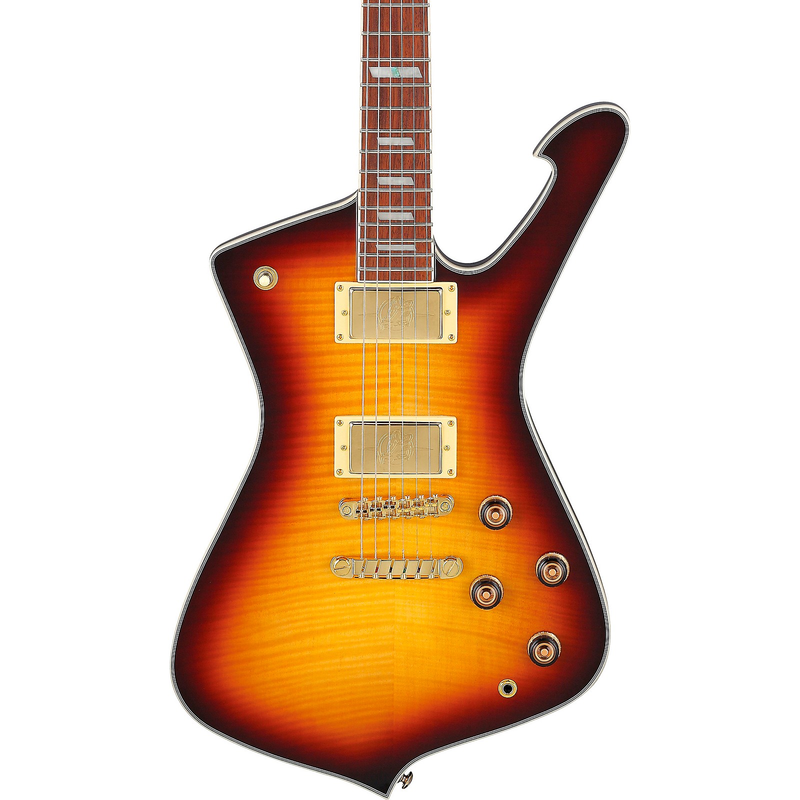 Ibanez Iceman Flamed Maple Electric Guitar Violin Sunburst Guitar Center