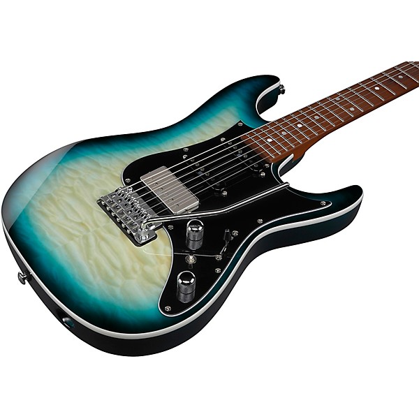 Ibanez AZ24P1QM Premium Electric Guitar Deep Ocean Blonde
