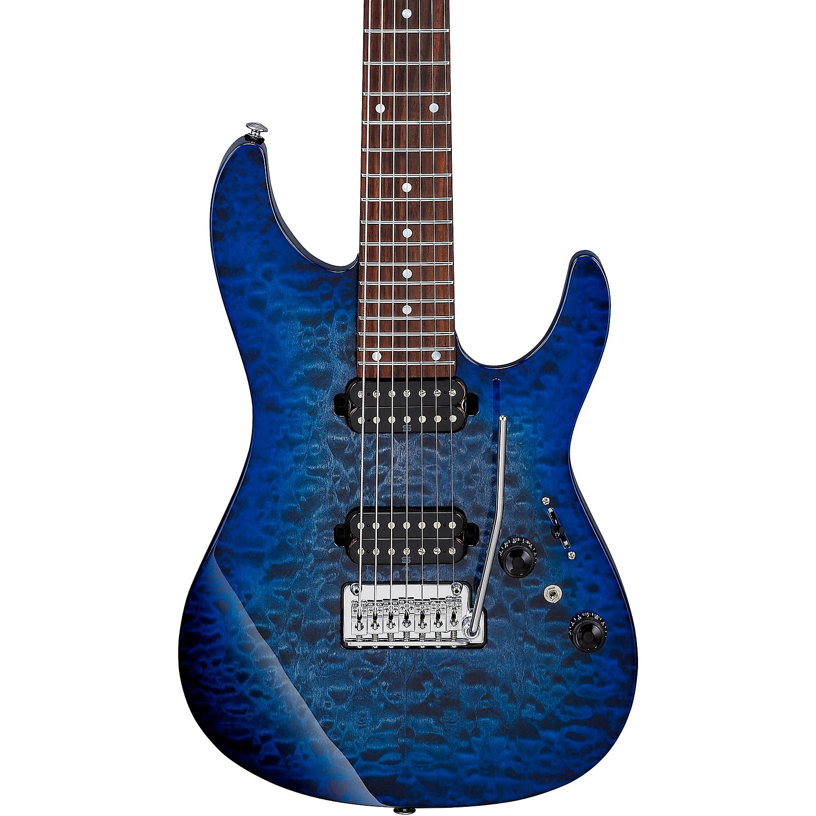 Ibanez AZ427P2QM Premium 7-String Electric Guitar Twilight Blue Burst ...