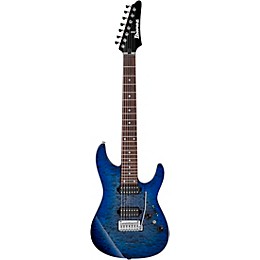 Ibanez AZ427P2QM Premium 7-String Electric Guitar Twilight Blue Burst