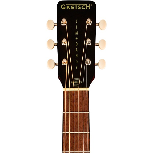 Gretsch Guitars Jim Dandy Deltoluxe Dreadnought Acoustic-Electric Guitar Black Top