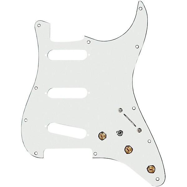 920d Custom SSS Pre-Wired Pickguard for Strat With S7W-MT Wiring Harness Parchment