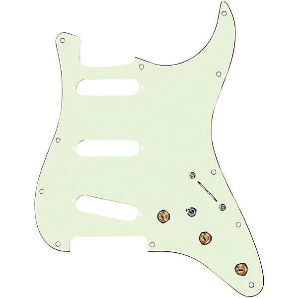 920d Custom SSS Pre-Wired Pickguard for Strat With S7W-MT Wiring Harness Mint Green