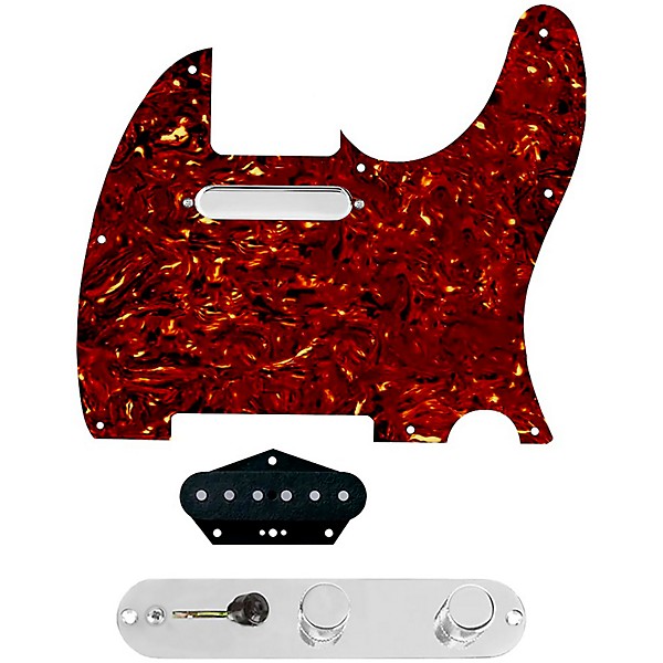 920D Custom Texas Grit Loaded Pickguard for Tele With T3W-C Control Plate Tortoise