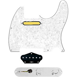 920d Custom Gold Foil Loaded Pickguard for Tele With T3W-C Control Plate White Pearl