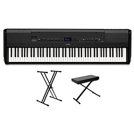 Yamaha P-525 88-Key Digital Piano Package Black Beginne... Yamaha P-525 88-Key Digital Piano Package Black Essentials Package