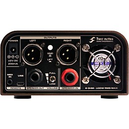 Two Notes AUDIO ENGINEERING Captor X Special-Edition Compact Reactive Load Box With Tube Amp and Attenuator