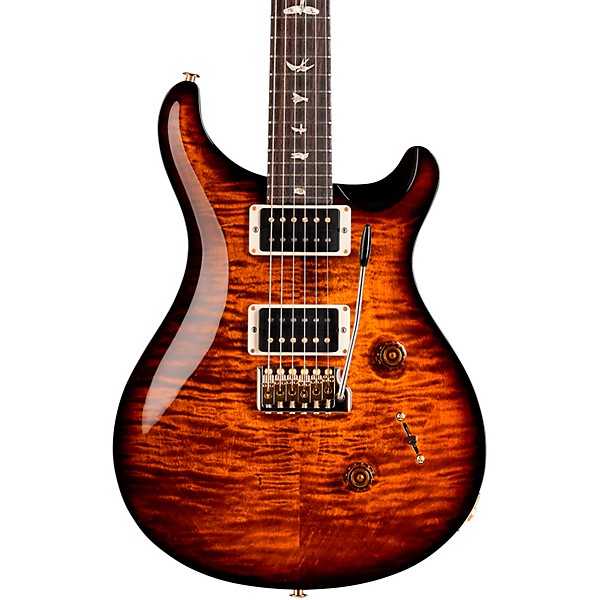 PRS Custom 24 10-Top Electric Guitar Black Gold Wraparound Burst