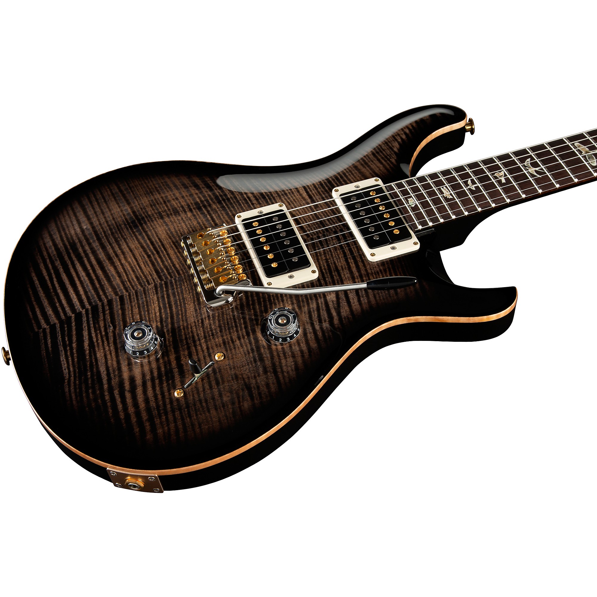 Platinum PRS Custom 24 10-Top Electric Guitar Charcoal Burst