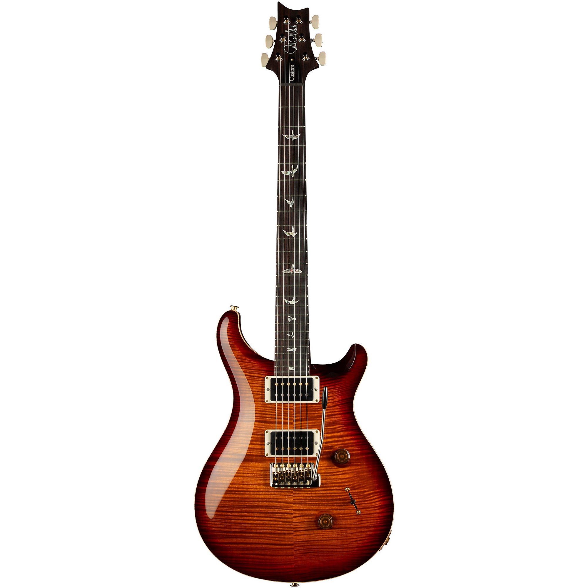 Platinum PRS Custom 24 10-Top Electric Guitar - Dark Cherry