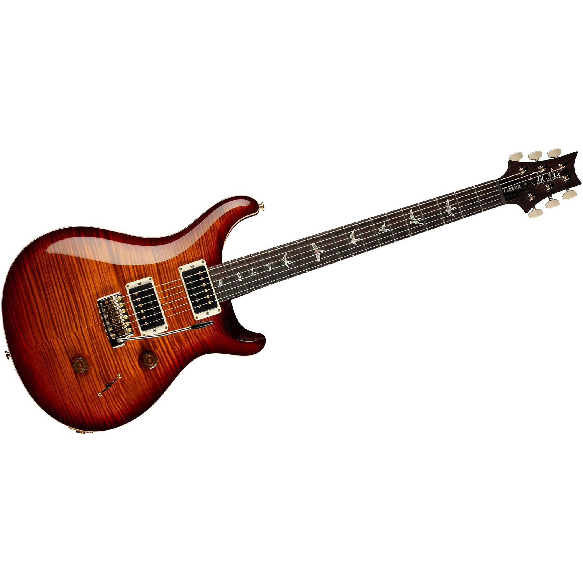 Platinum PRS Custom 24 10-Top Electric Guitar - Dark Cherry