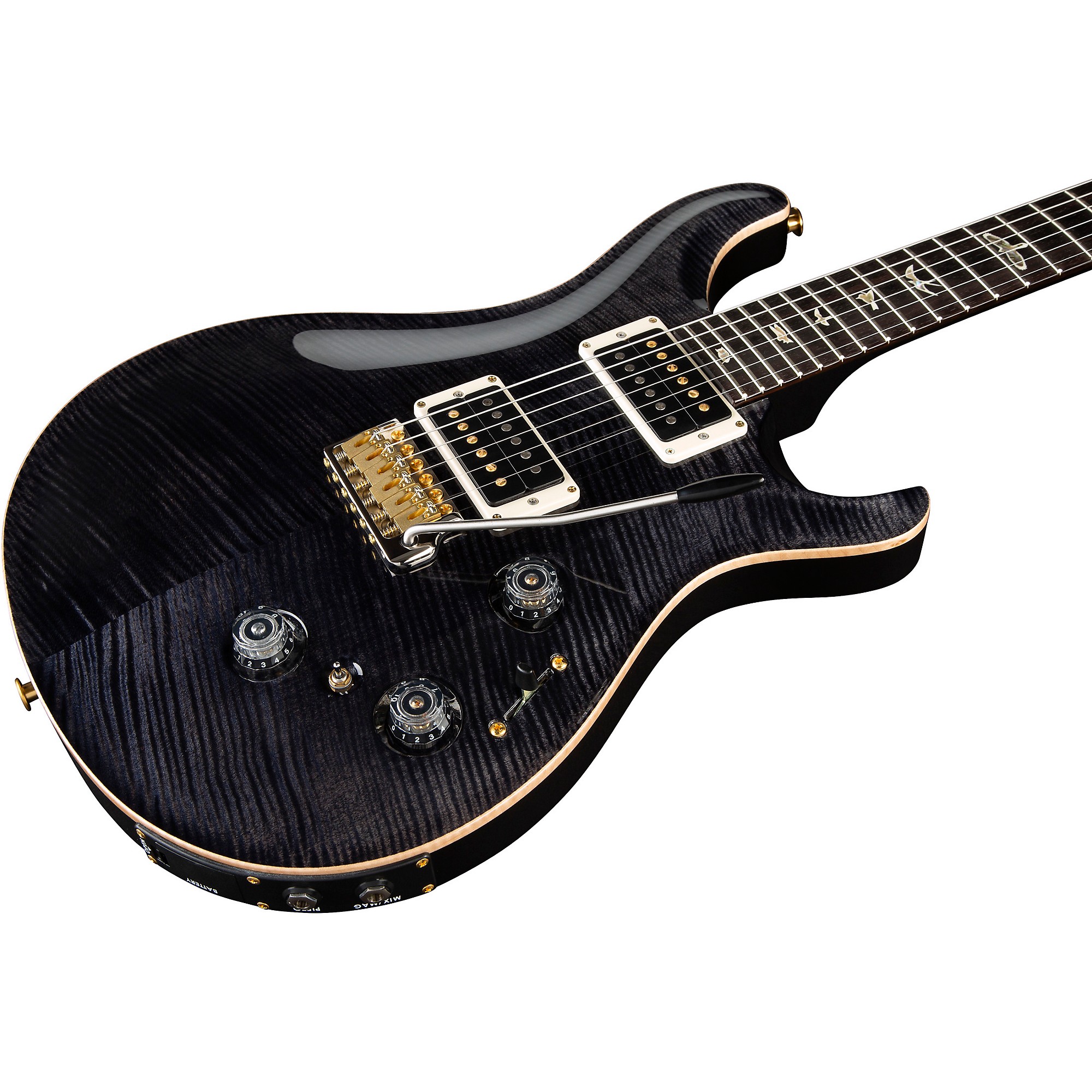 Platinum PRS Custom 24 Piezo 10-Top Electric Guitar Gray