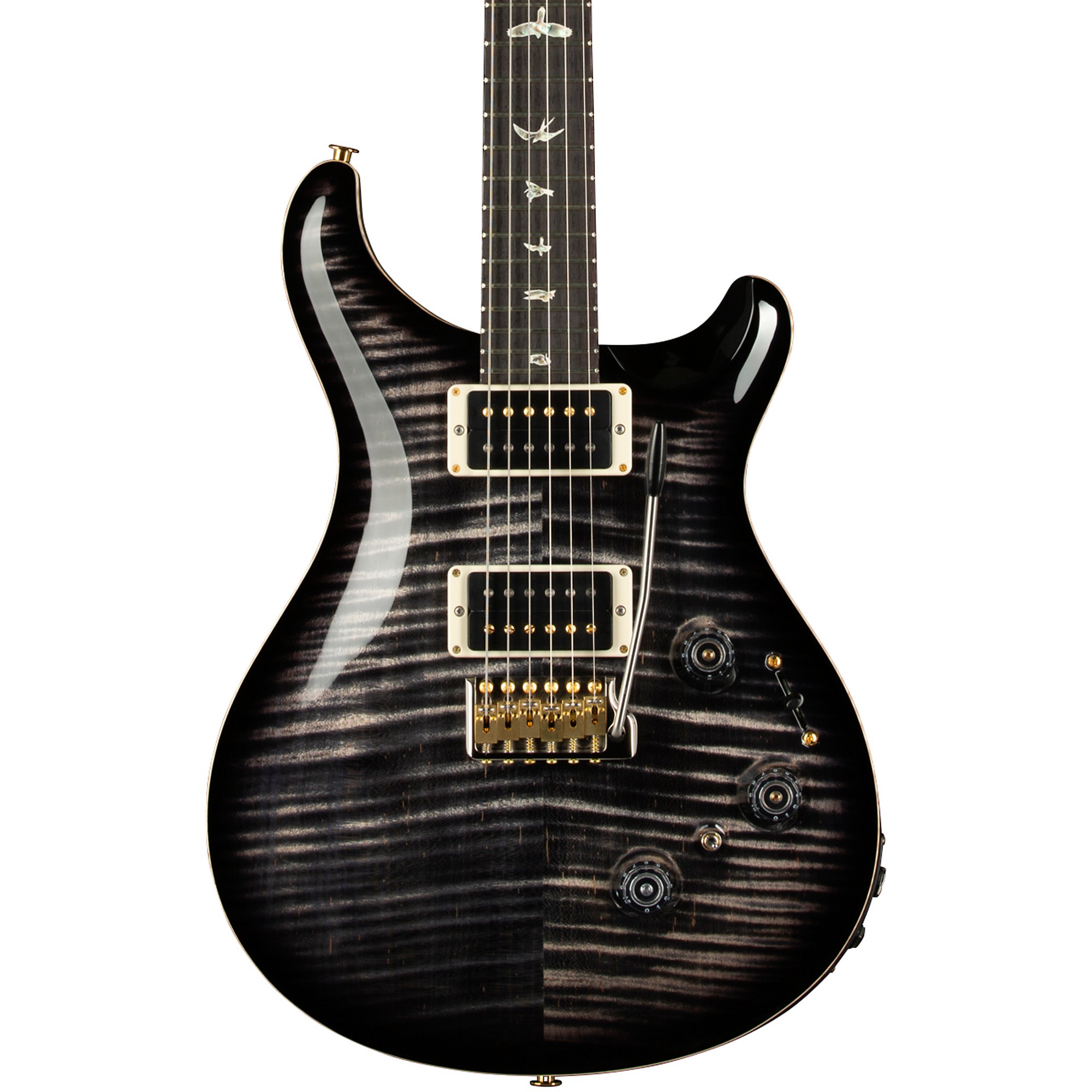 Platinum PRS Custom 24 Piezo 10-Top Electric Guitar Charcoal