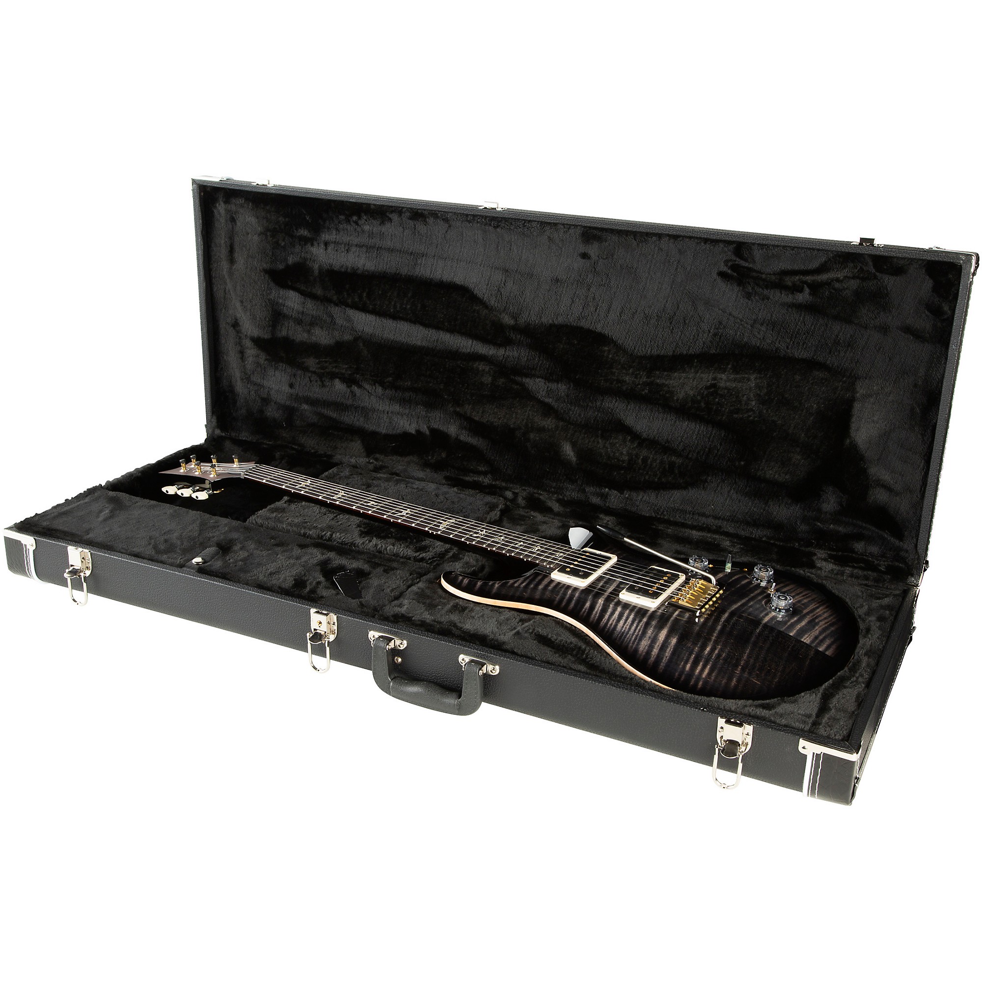 Platinum PRS Custom 24 Piezo 10-Top Electric Guitar Charcoal