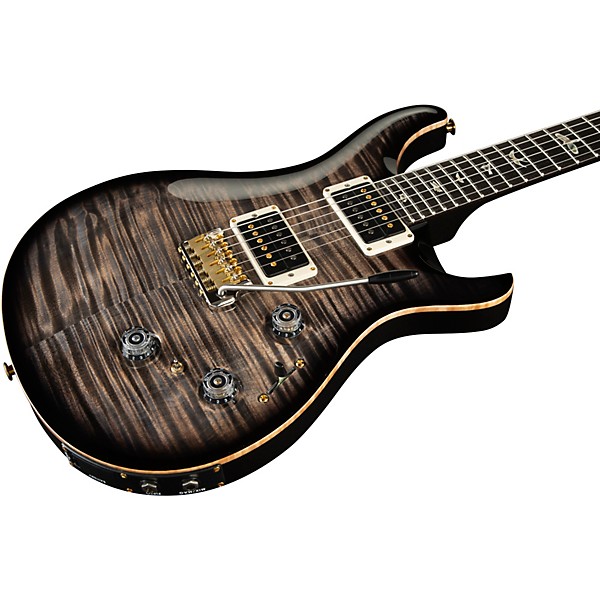 PRS Custom 24 Piezo 10-Top Electric Guitar Charcoal Burst