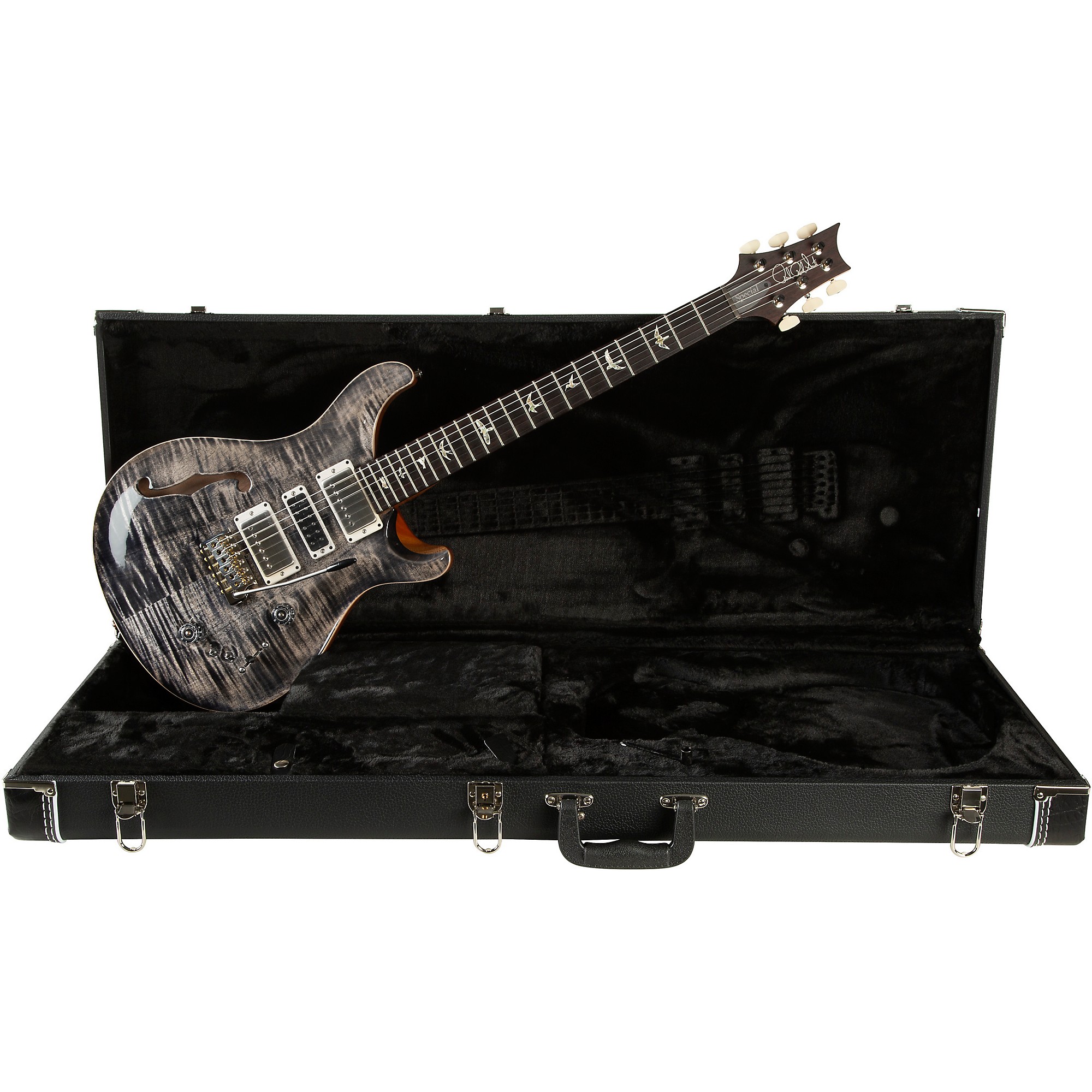 Platinum PRS Special Semi-Hollow Electric Guitar - Charcoal