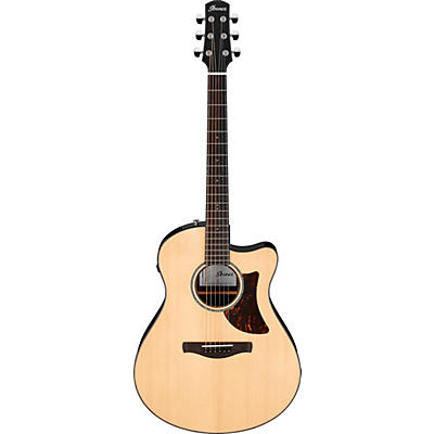 Ibanez Aam380ce Advanced Auditorium Acoustic-Electric Guitar Natural for sale