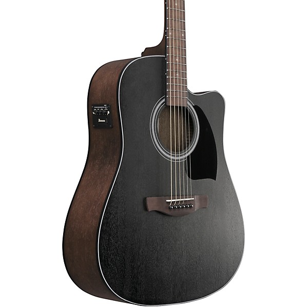 Ibanez PF54CE Dreadnought Acoustic-Electric Guitar Weathered Black