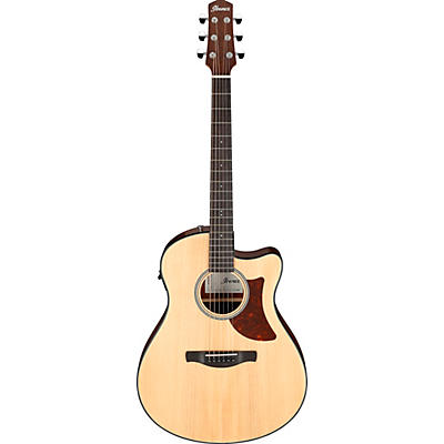 Ibanez Aam50ce Advanced Auditorium Acoustic-Electric Guitar Natural for sale