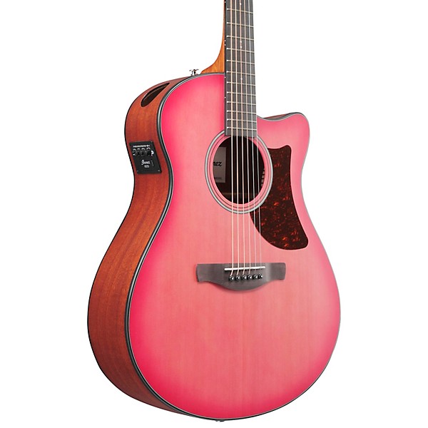 Ibanez AAM50CE Advanced Auditorium Acoustic-Electric Guitar Coral Red Burst