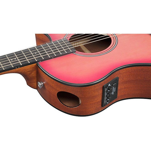 Ibanez AAM50CE Advanced Auditorium Acoustic-Electric Guitar Coral Red Burst