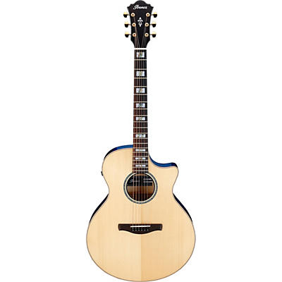 Ibanez Ae390nta Grand Auditorium Acoustic-Electric Guitar Natural for sale