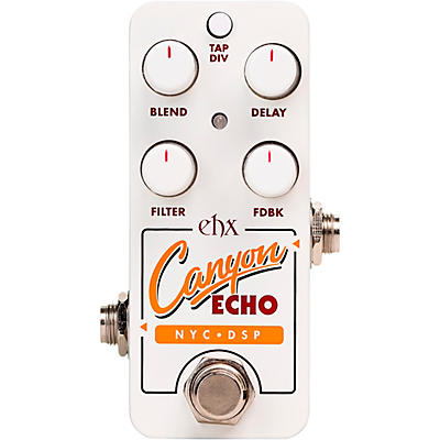 Electro-Harmonix Canyon Echo Digital Delay Effects Pedal White for sale