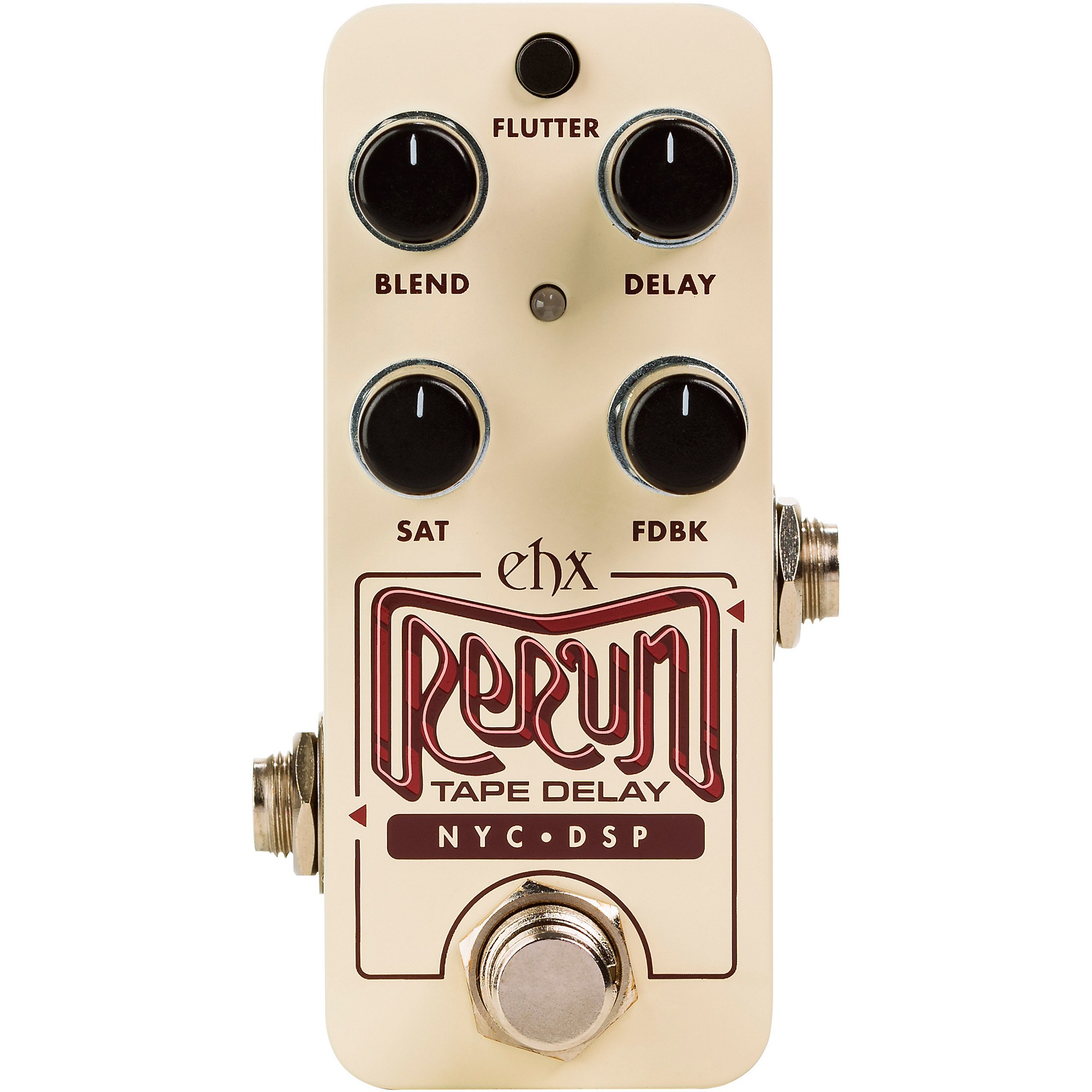 ギター EHX REVERB TAPE DELAY electro-harmonix Electro-Harmonix Rerun Tape Delay Effects Pedal Cream | Guitar Center