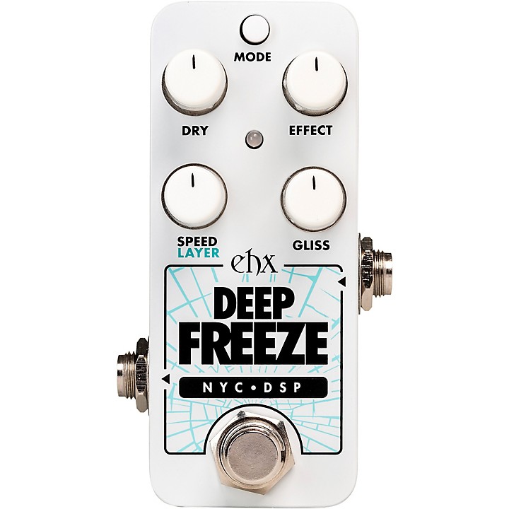 Electro-Harmonix Deep Freeze Sound Retainer Effects Pedal White