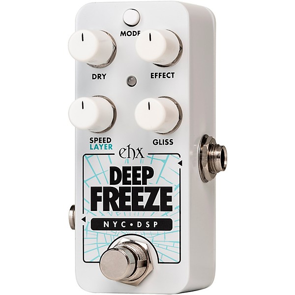 Electro-Harmonix Deep Freeze Sound Retainer Effects Pedal White