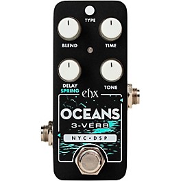 Electro-Harmonix Oceans 3-Verb Reverb Effects Pedal Black