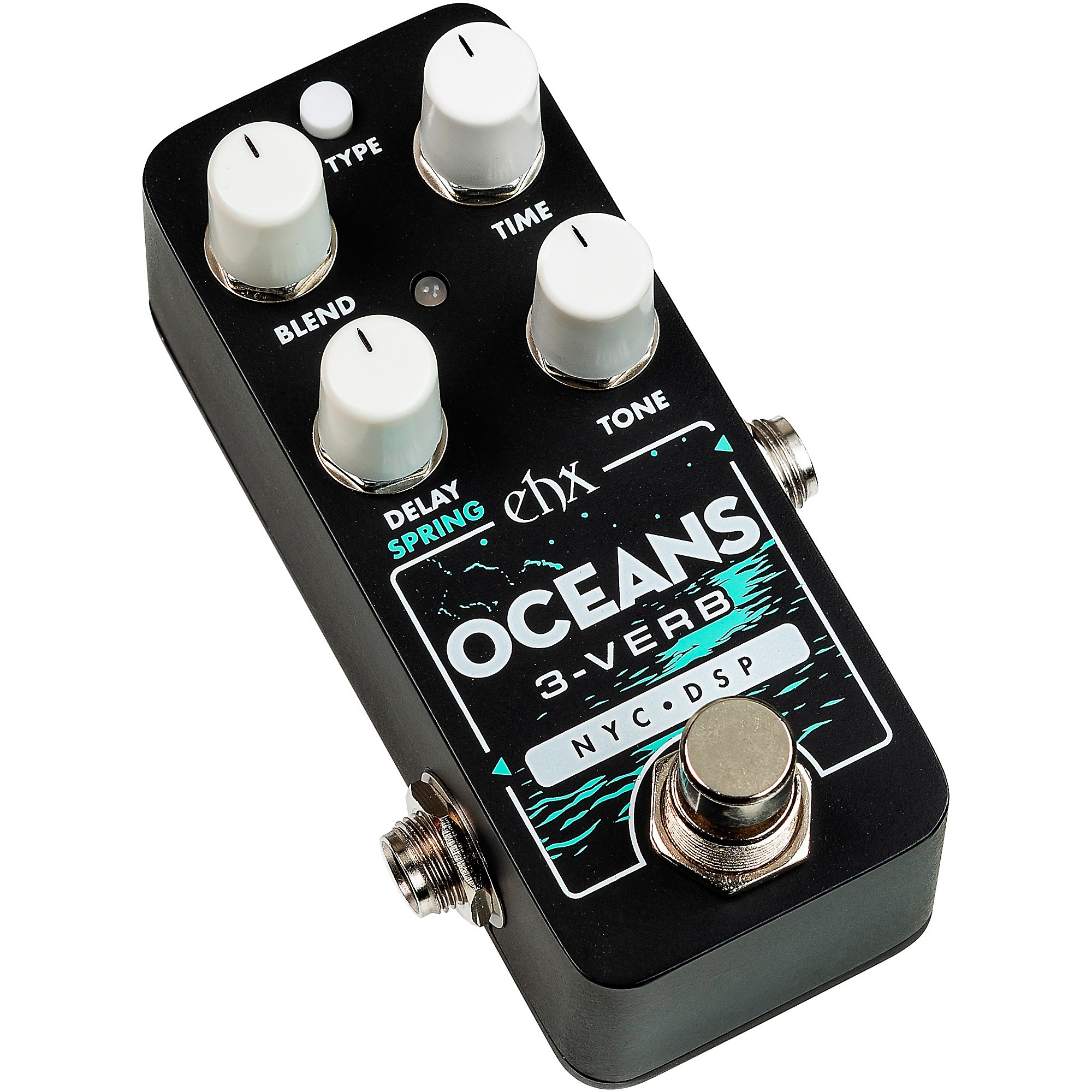 Electro-Harmonix Oceans 3-Verb Reverb Effects Pedal Black