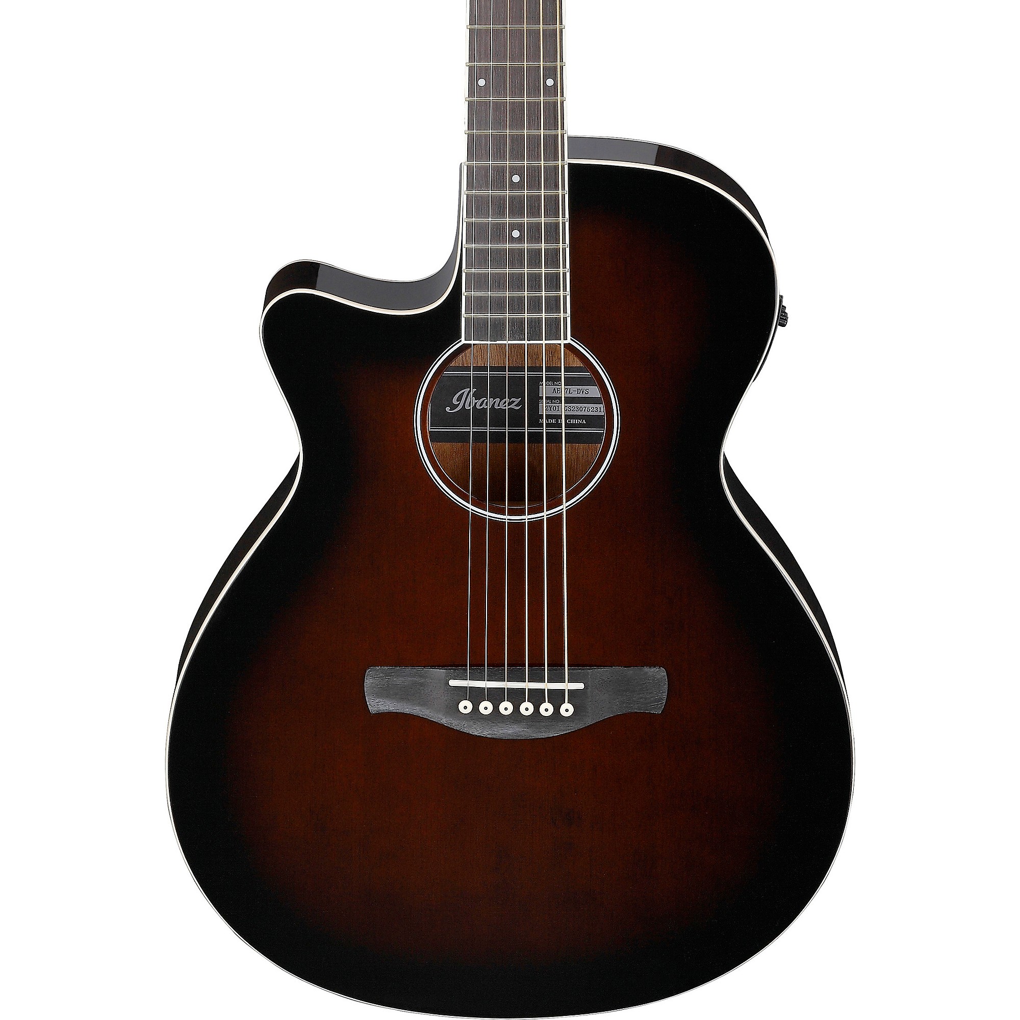 Ibanez AEG7L Left-Handed Acoustic-Electric Guitar Dark Violin