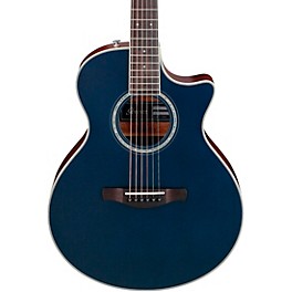 Ibanez AE200JR Mini Auditorium Acoustic-Electric Guitar Dark Tide Blue Flat