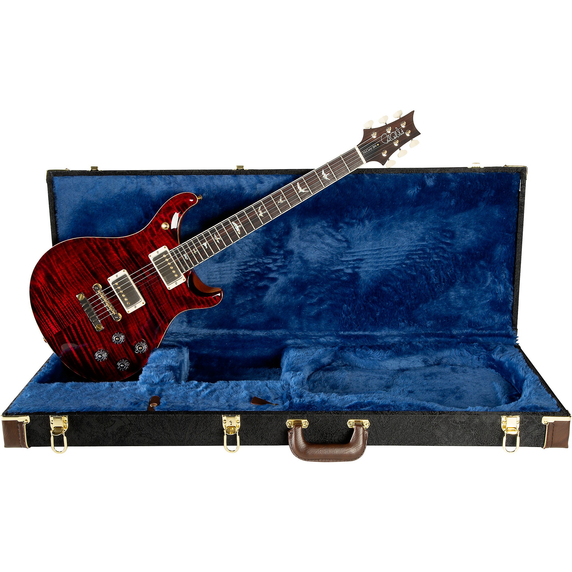 Platinum PRS McCarty 594 10-Top Electric Guitar Red Tiger