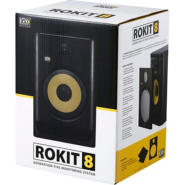 Open Box KRK Rokit 8 Generation 5 Powered Studio Monitor 8 inch (Single) Level 2  197881077259