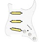 920d Custom Gold Foil Loaded Pickguard For Strat With White Pickups and Knobs and S7W-MT Wiring Harness White thumbnail