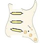 920d Custom Gold Foil Loaded Pickguard For Strat With Aged White Pickups and Knobs and S7W-MT Wiring Harness Parchment thumbnail